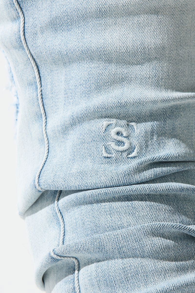 SERENEDE "Azul" Stacked Jeans