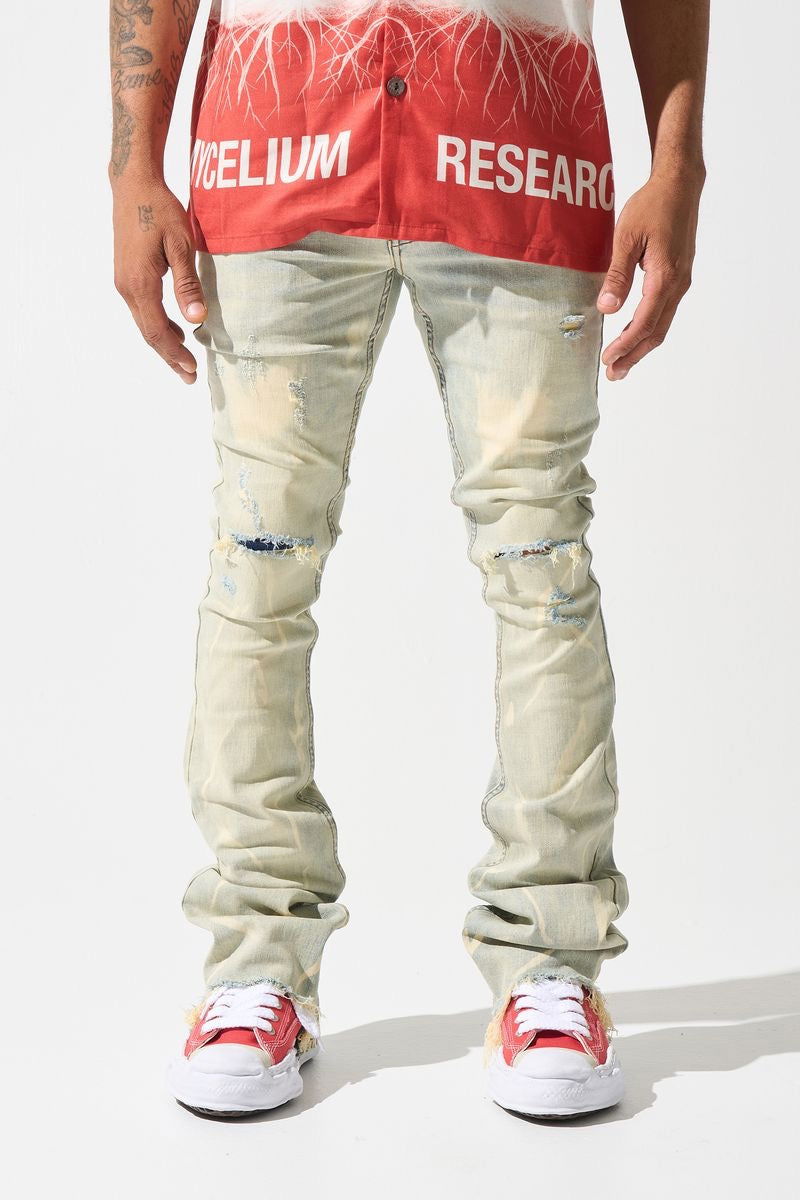 SERENEDE "Sulfur" Stacked Jeans Gravity NYC