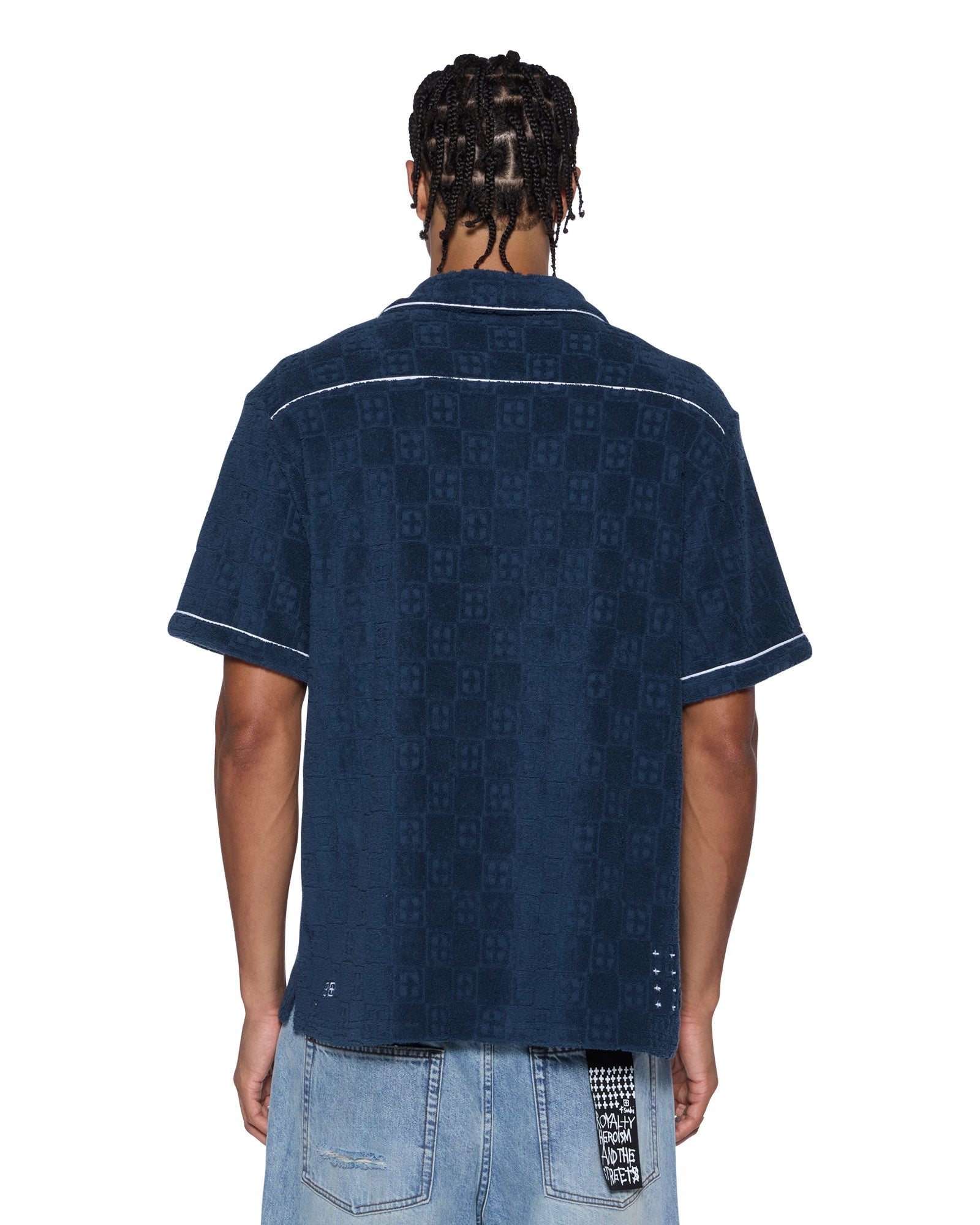 KSUBI Lounge Resort SS Shirt Navy - Gravity NYC