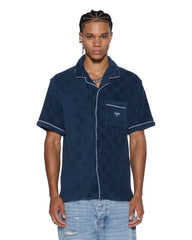 KSUBI Lounge Resort SS Shirt Navy - Gravity NYC