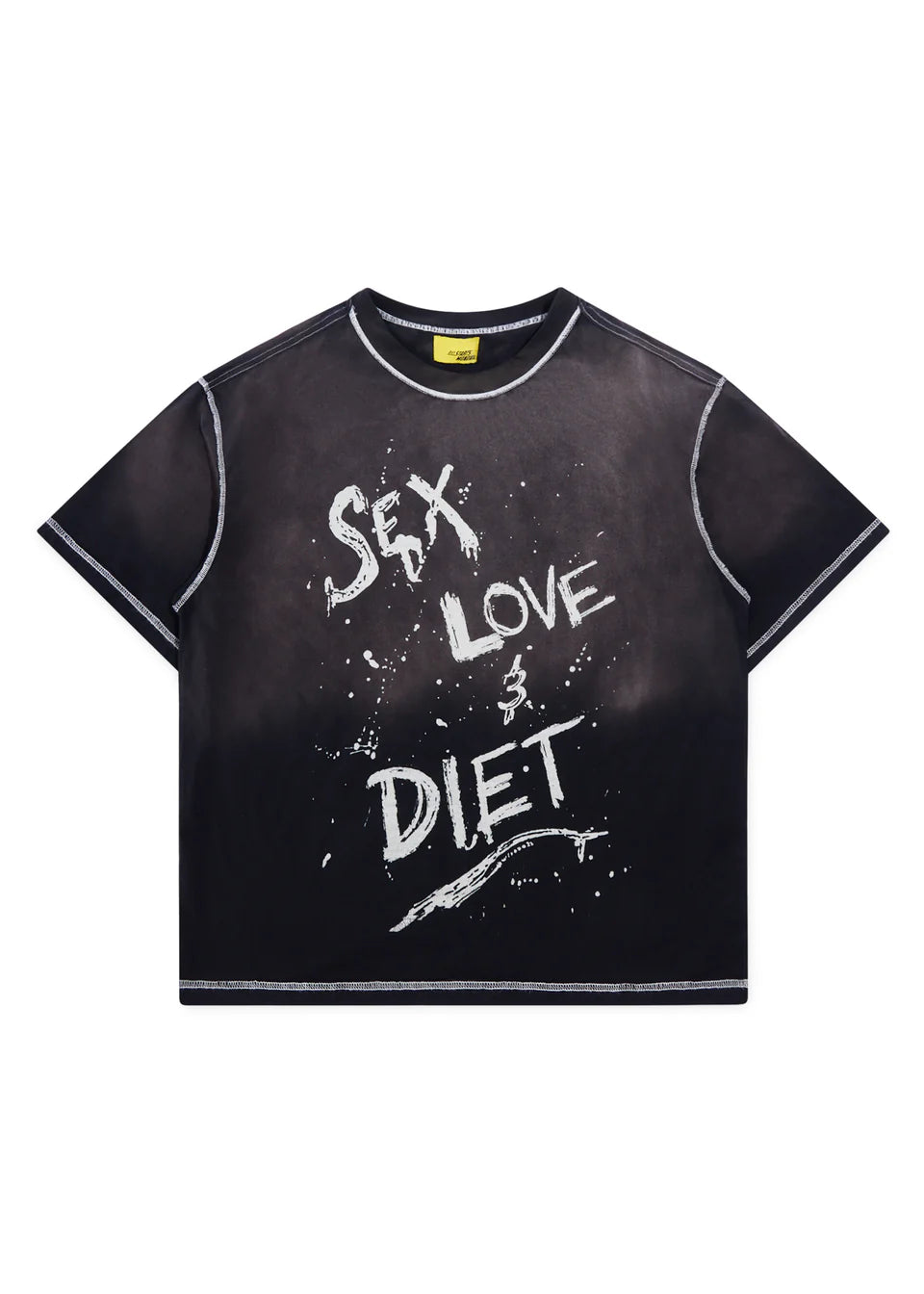 DIET STARTS MONDAY SL&D Splatter Tee-Black - Gravity NYC