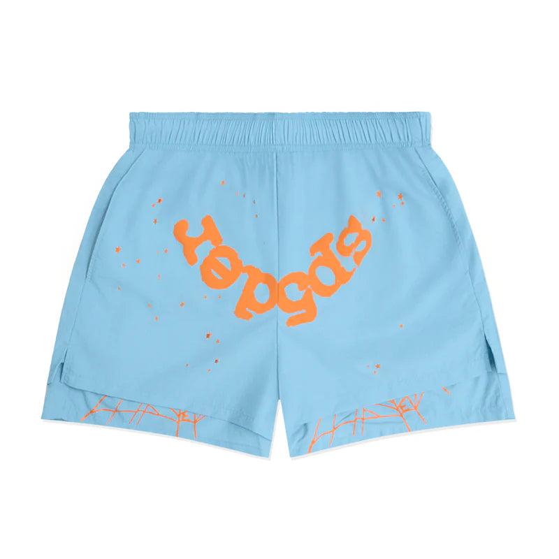 SP5DER Blue OG Web Double Layer Shorts Gravity NYC