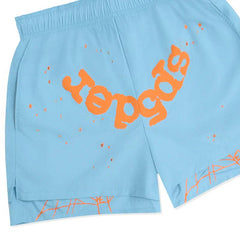 SP5DER Blue OG Web Double Layer Shorts Gravity NYC