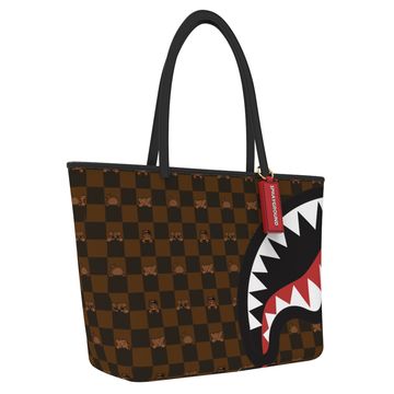 SPRAYGROUND Peeking Character Check Tote T7504 Gravity NYC