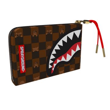 SPRAYGROUND Peeking Character Check Wallet W7508 Gravity NYC