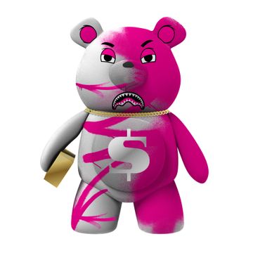 SPRAYGROUND Pink Vandal Teddy Bear B7653 Gravity NYC