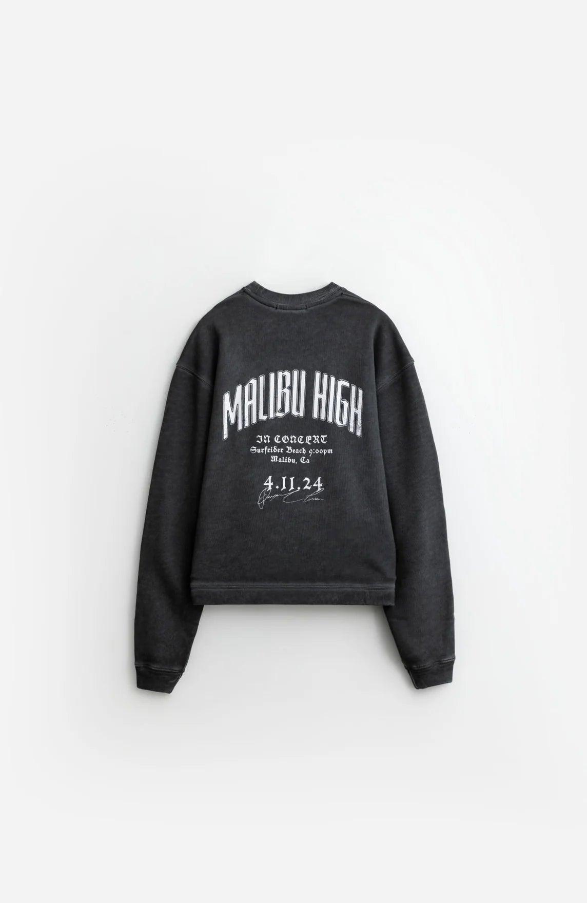 STAMPD Black Oil Wash Malibu High Crew Neck Gravity NYC