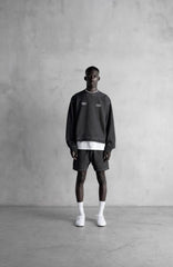 STAMPD Black Oil Wash Malibu High Crew Neck Gravity NYC