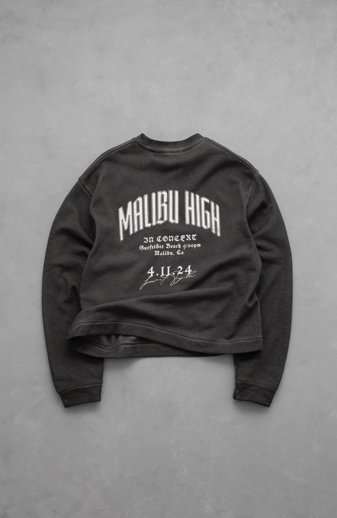 STAMPD Black Oil Wash Malibu High Crew Neck Gravity NYC