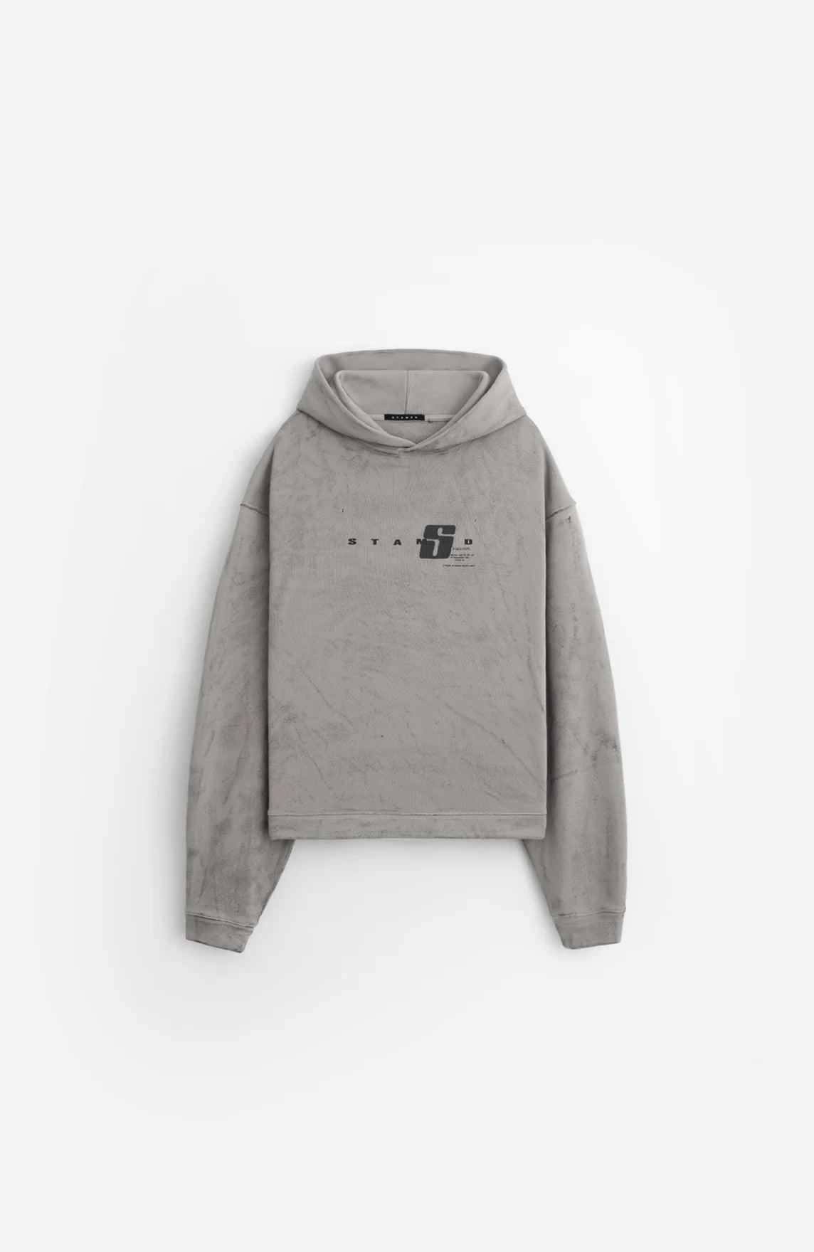 STAMPD Transit Splatter Cropped Hoodie Gravity NYC