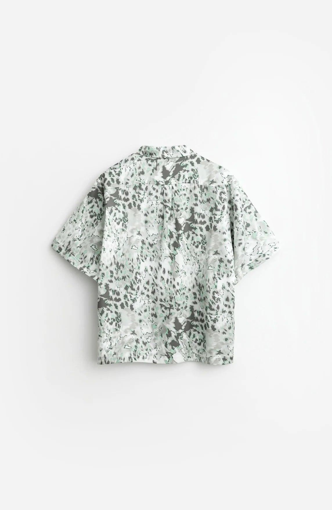 STAMPD Ocean Leopard Camp Collar Buttondown