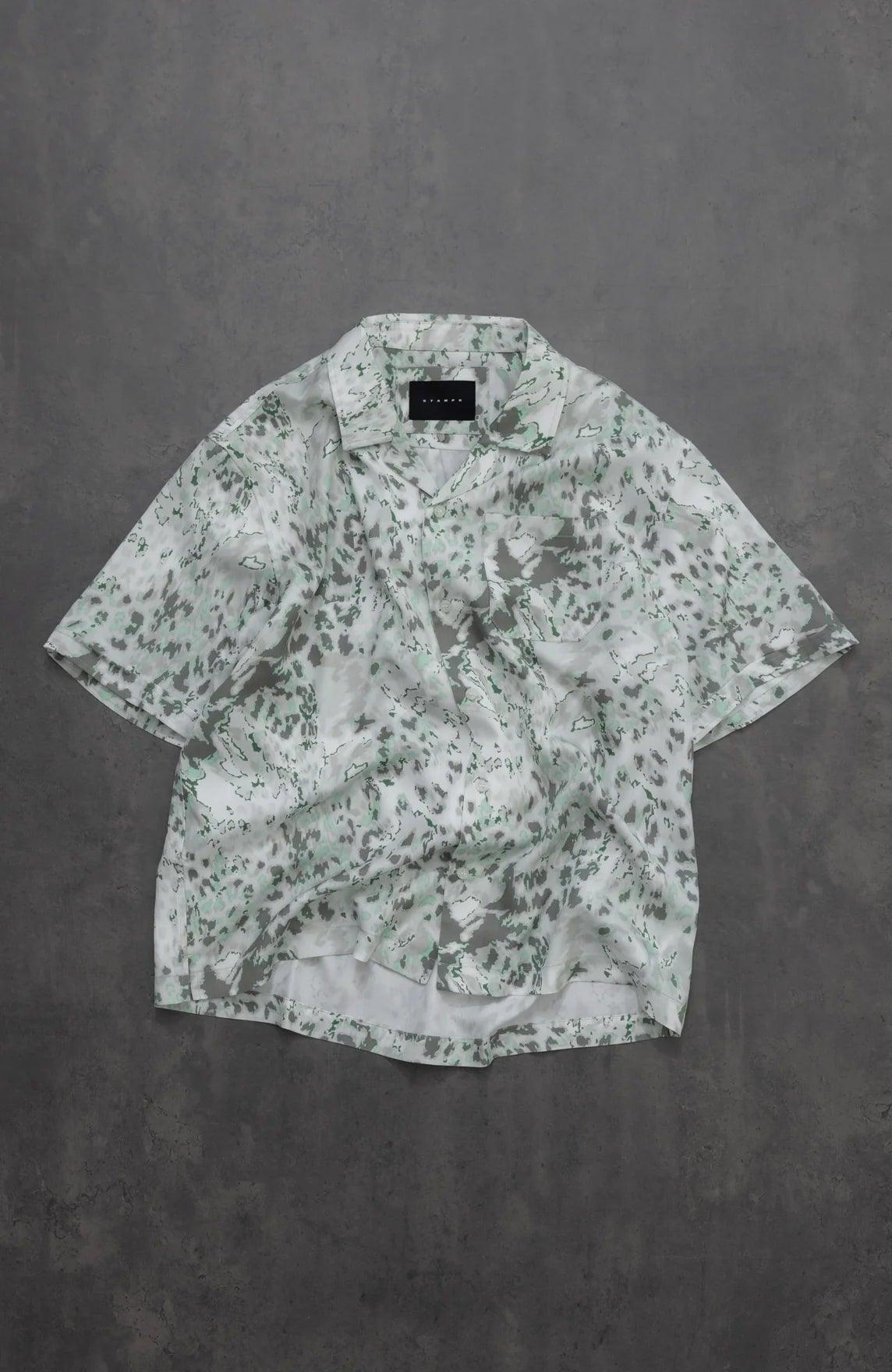 STAMPD Ocean Leopard Camp Collar Buttondown