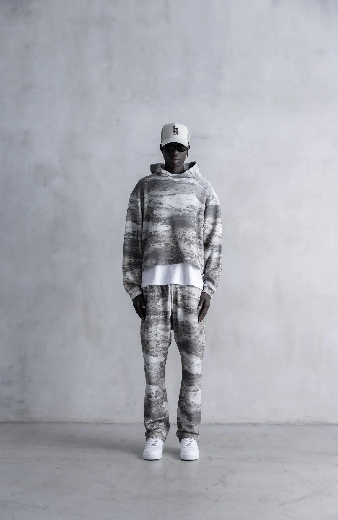 STAMPD Sandlands Camo Cropped Hoodie Gravity NYC