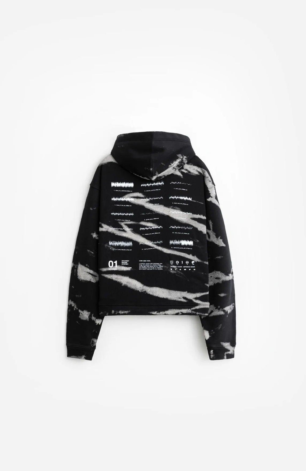 STAMPD Sound System Tie Dye Cropped Hoodie - Gravity NYC