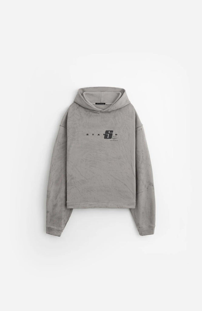 【STAMPD】S24 TRANSIT SPLATTER CROPPED HOODIE Stampd Men's Transit Splatter Cropped Hoodie | Neiman Marcus