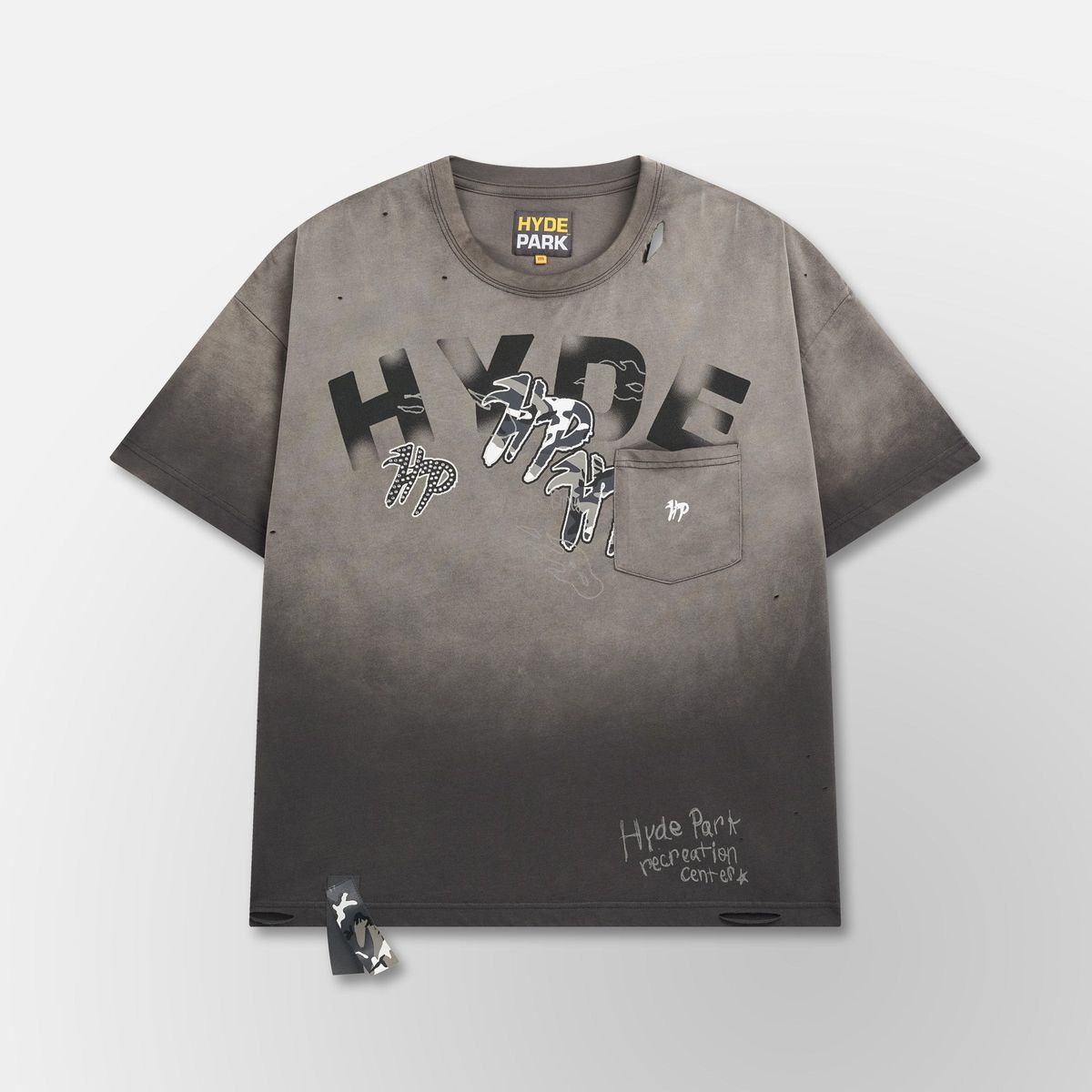 HYDE PARK GOODS Split Pocket Tee - Grey - Gravity NYC