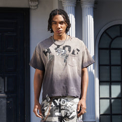 HYDE PARK GOODS Split Pocket Tee - Grey - Gravity NYC