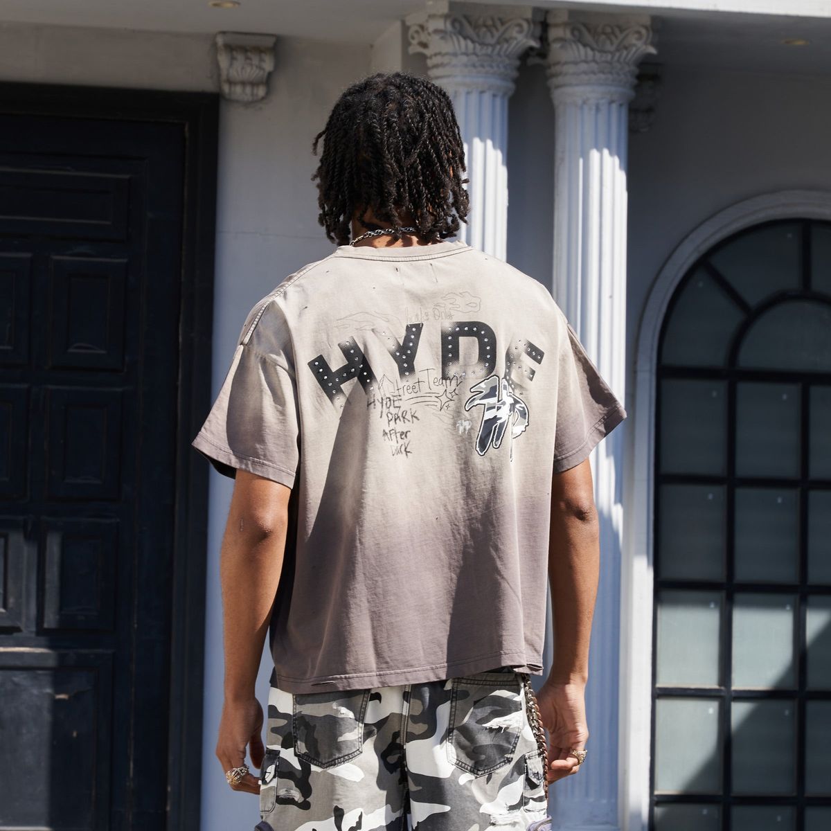 HYDE PARK GOODS Split Pocket Tee - Grey - Gravity NYC