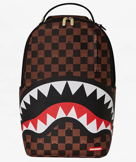 SPRAYGROUND Peeking Character Check Messenger Sling B7505 - Gravity NYC