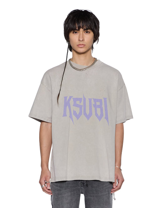 KSUBI Blasted Ekcess SS Tee Smoke Grey - Gravity NYC