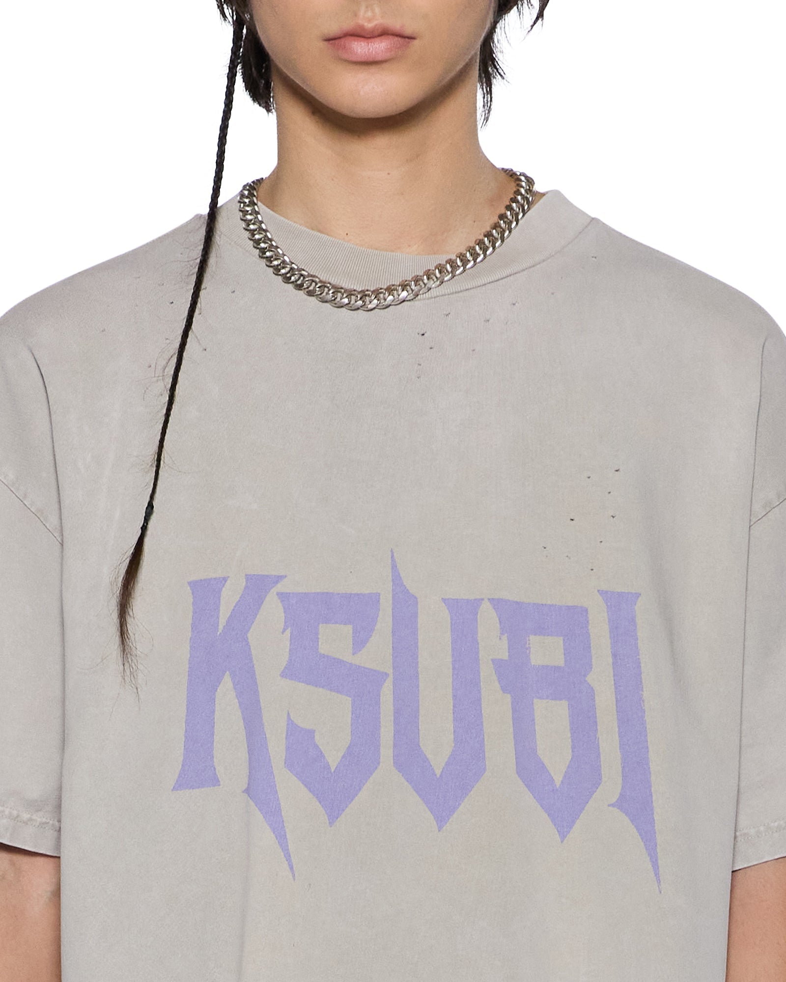 KSUBI Blasted Ekcess SS Tee Smoke Grey - Gravity NYC
