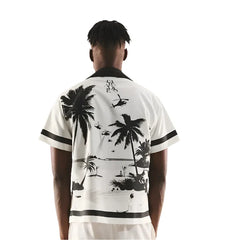 RTA Palm Tree Button Up Shirt - Gravity NYC