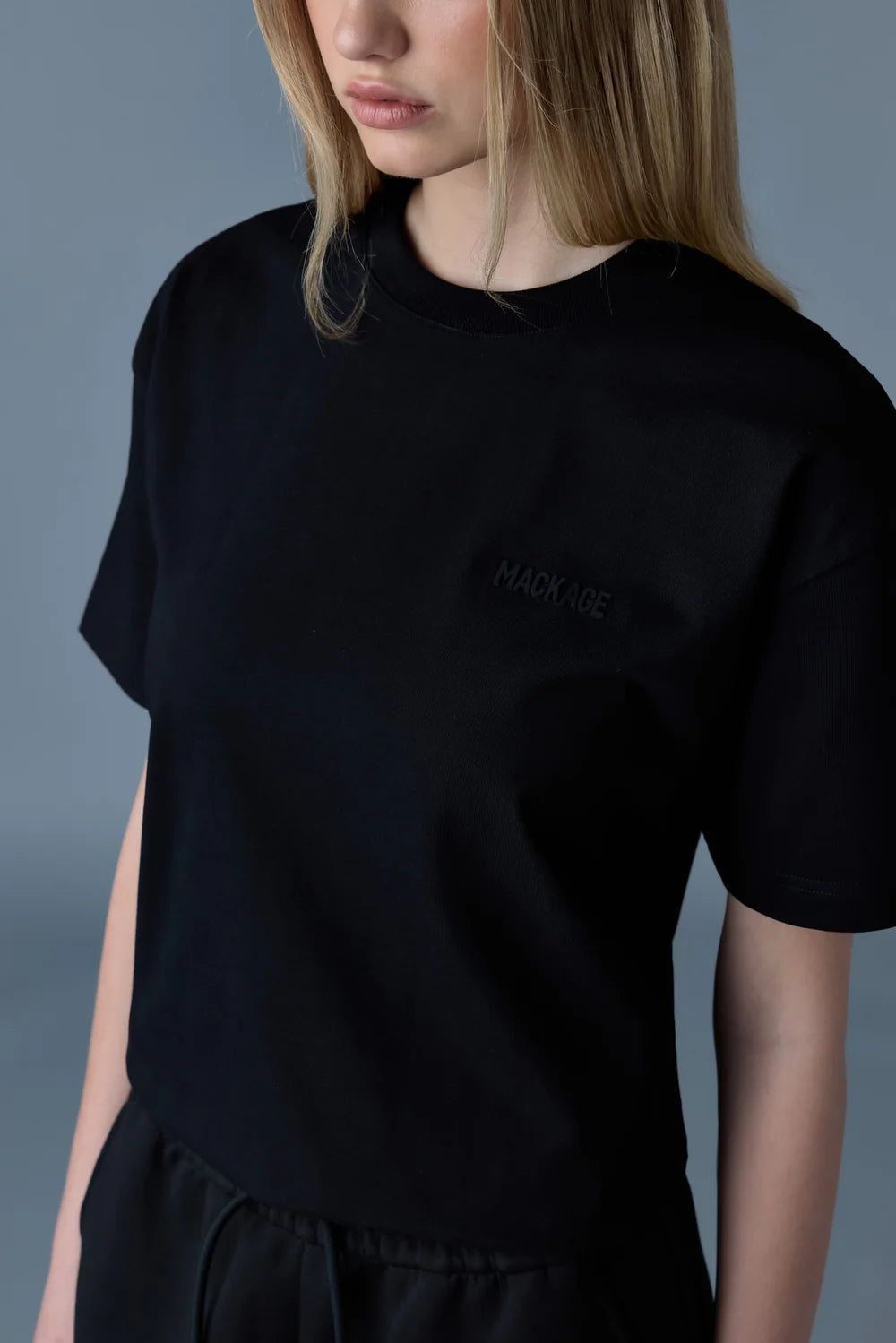 MACKAGE Tee-R T-Shirt with Mackage Silicone Logo Gravity NYC