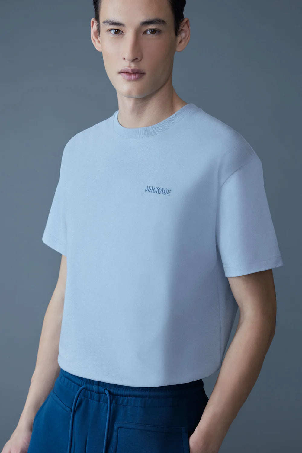 MACKAGE Tee-R T-Shirt with Mackage Silicone Logo Gravity NYC