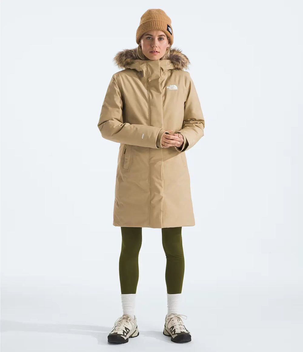 THE NORTH FACE Women's Arctic Parka Jacket Khaki Stone - Gravity NYC