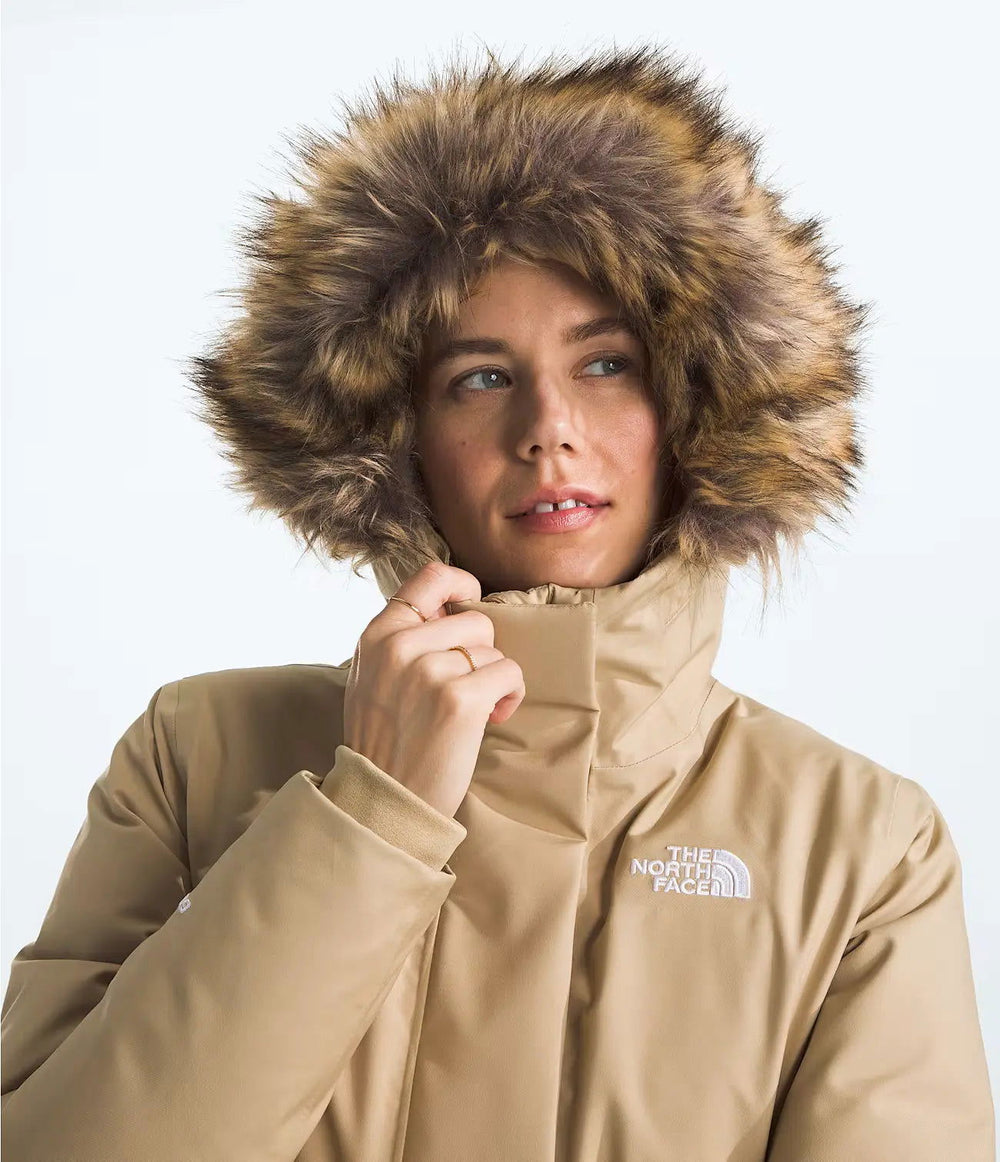 THE NORTH FACE Women's Arctic Parka Jacket Khaki Stone - Gravity NYC