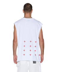 KSUBI Kingdom Cut Off Biggie Tee White - Gravity NYC