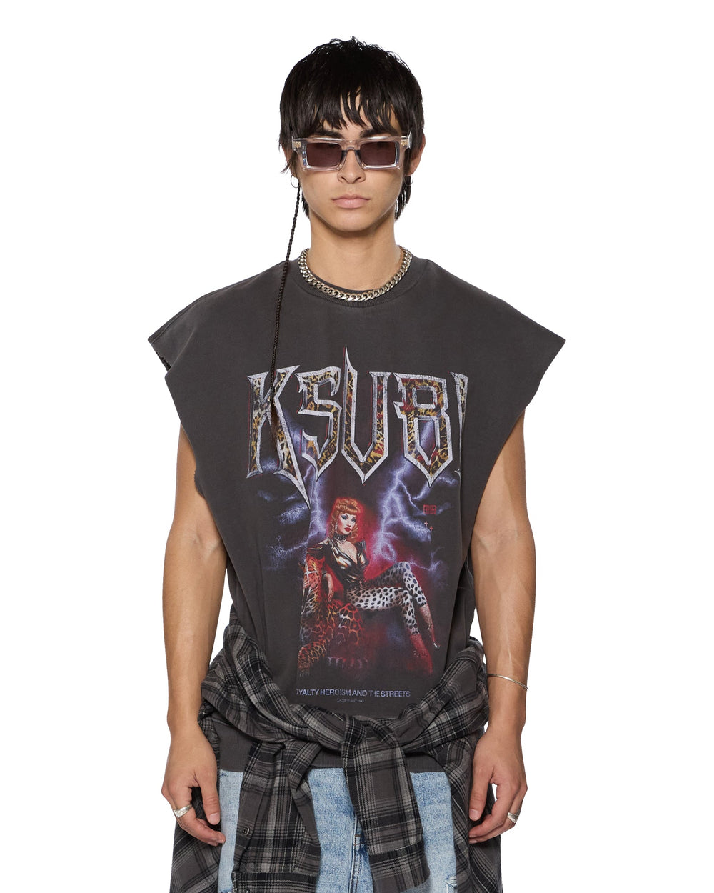 KSUBI Kingdom Slash Crew Faded Black - Gravity NYC