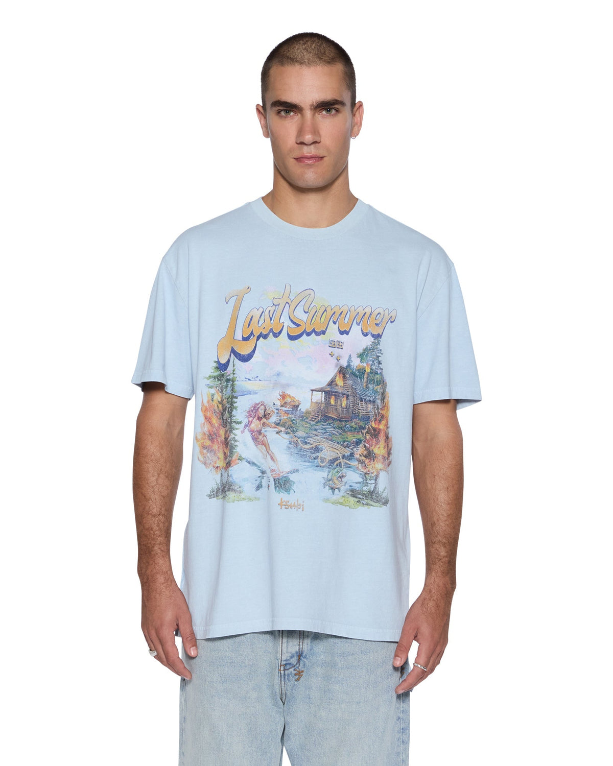 KSUBI Last Summer Biggie SS Tee Blue Mist - Gravity NYC