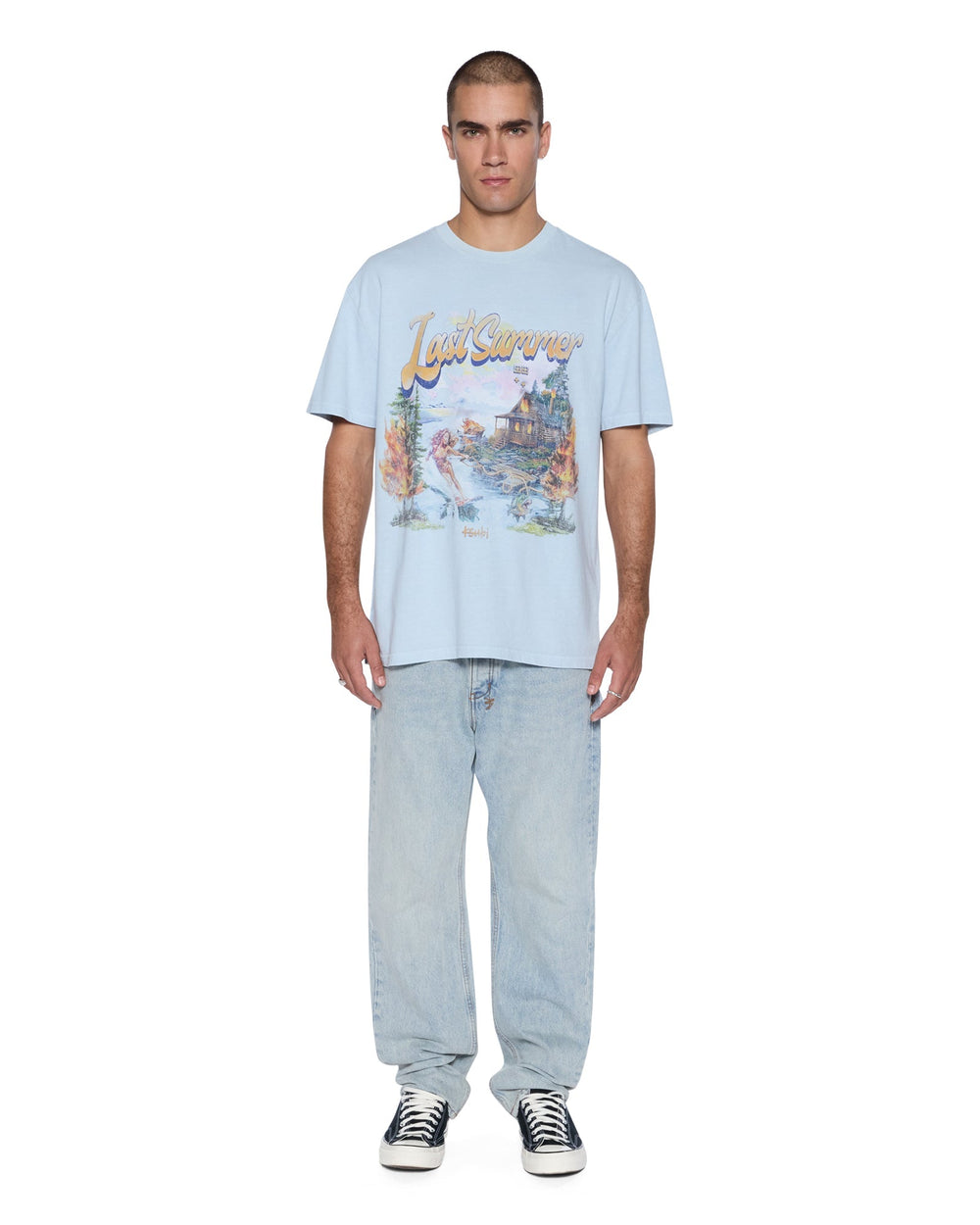 KSUBI Last Summer Biggie SS Tee Blue Mist - Gravity NYC