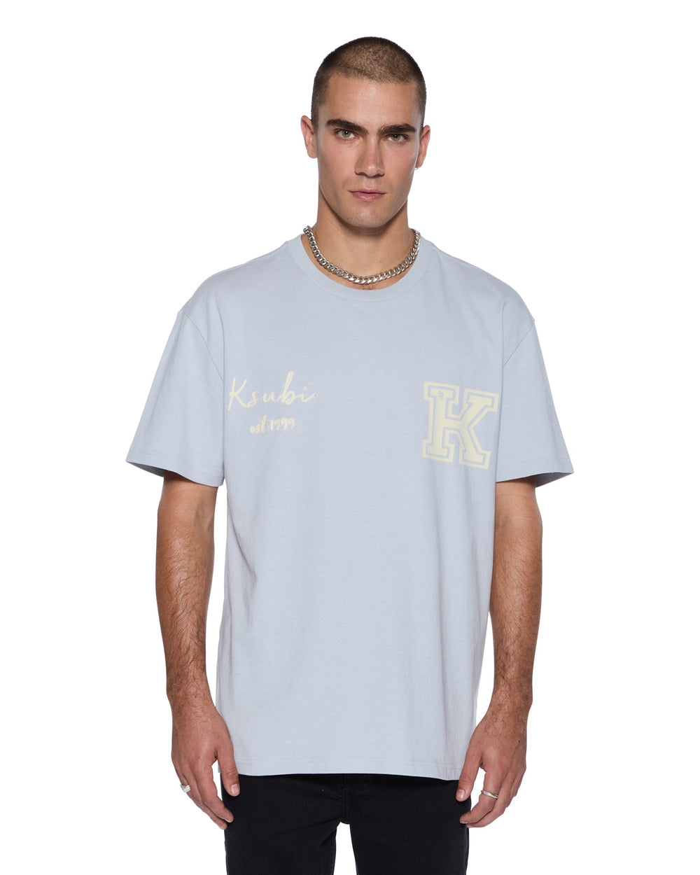 KSUBI Salud Biggie SS Tee Blue Mist - Gravity NYC