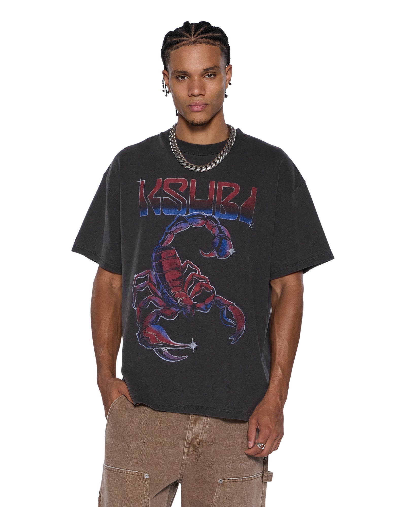 KSUBI Venom Ekcess SS Tee Faded Black - Gravity NYC