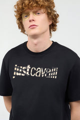 JUST CAVALLI Animal-Print Logo T-Shirt - Gravity NYC