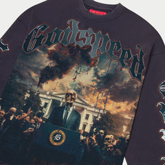 Godspeed V.O.D 2024 Long Sleeve T-Shirt (Navy wash)