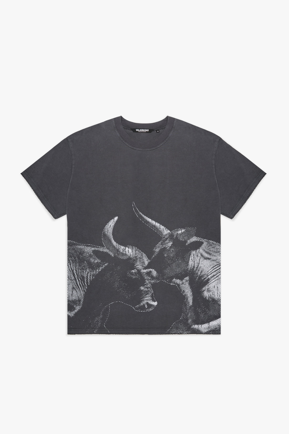 VALABASAS "No Bull" Vintage Grey Tee Gravity NYC