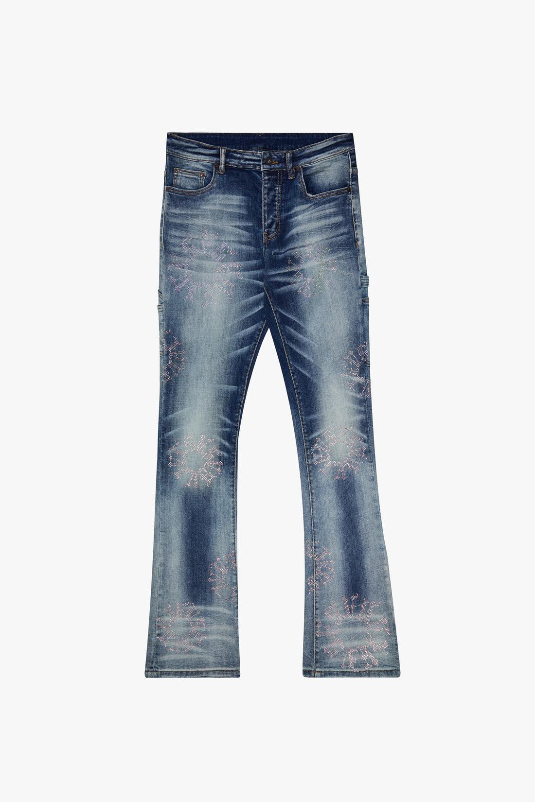 VALABASAS "RINGER" Stacked Flare Jeans Gravity NYC