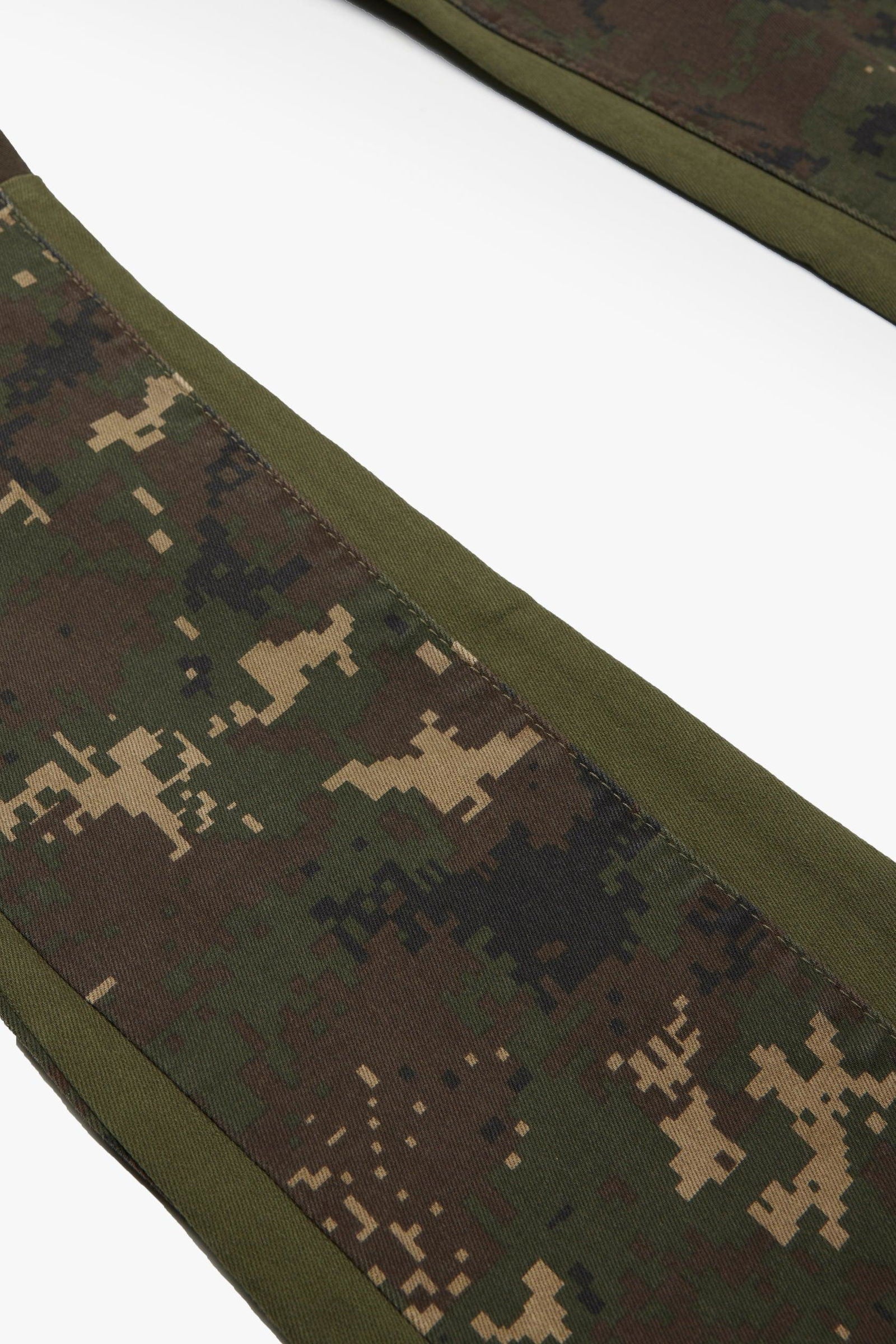 VALABASAS "Commander" Kabul Camo Stacked Flare Jean