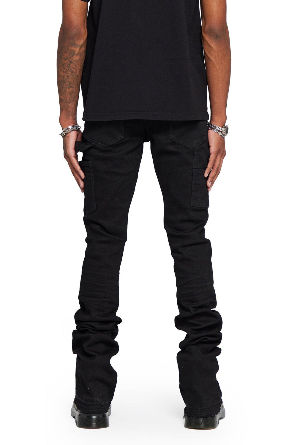 VALABASAS "Mr. Extendo" Black Skinny Stacked Jeans - Gravity NYC