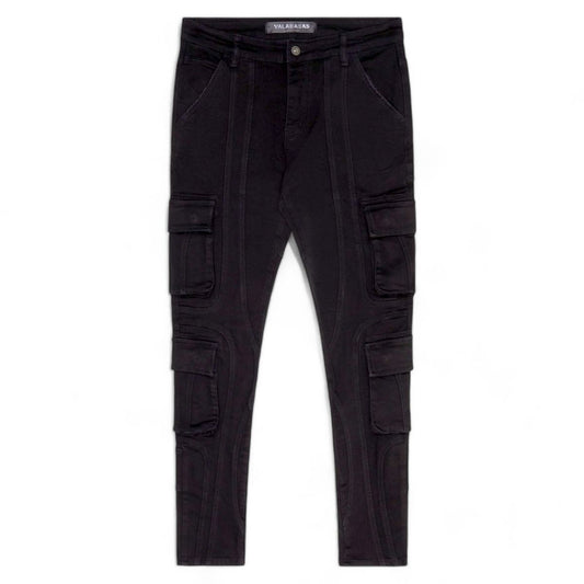 VALABASAS "Patchfade" Black Skinny Jeans