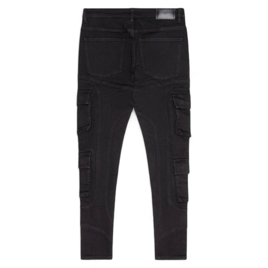 VALABASAS "Patchfade" Black Skinny Jeans