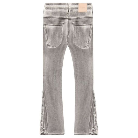 VALABASAS "Runner" White Grey Skinny Denim