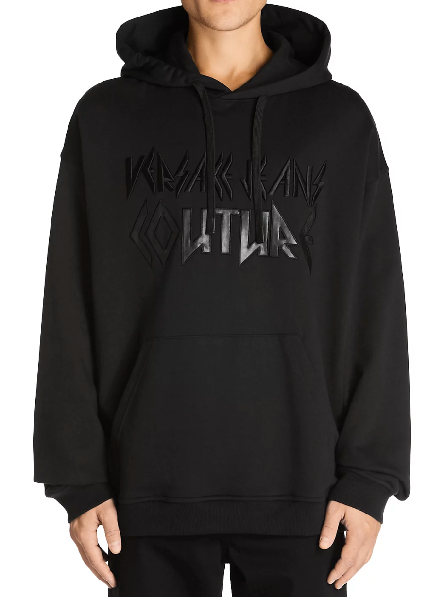 VERSACE JEANS COUTURE Metal Logo Hoodie