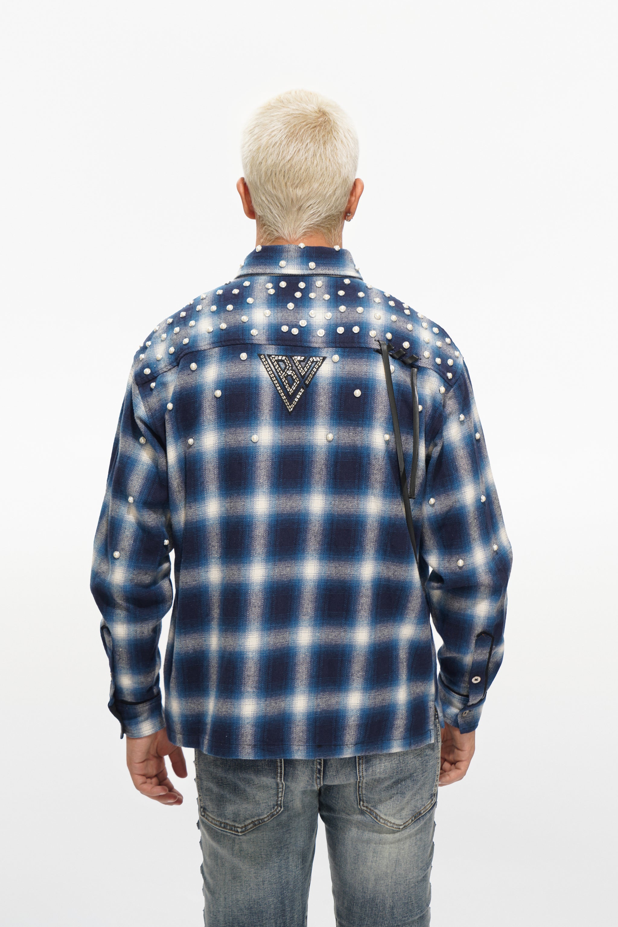VALABASAS "Cadence" Blue Flannel
