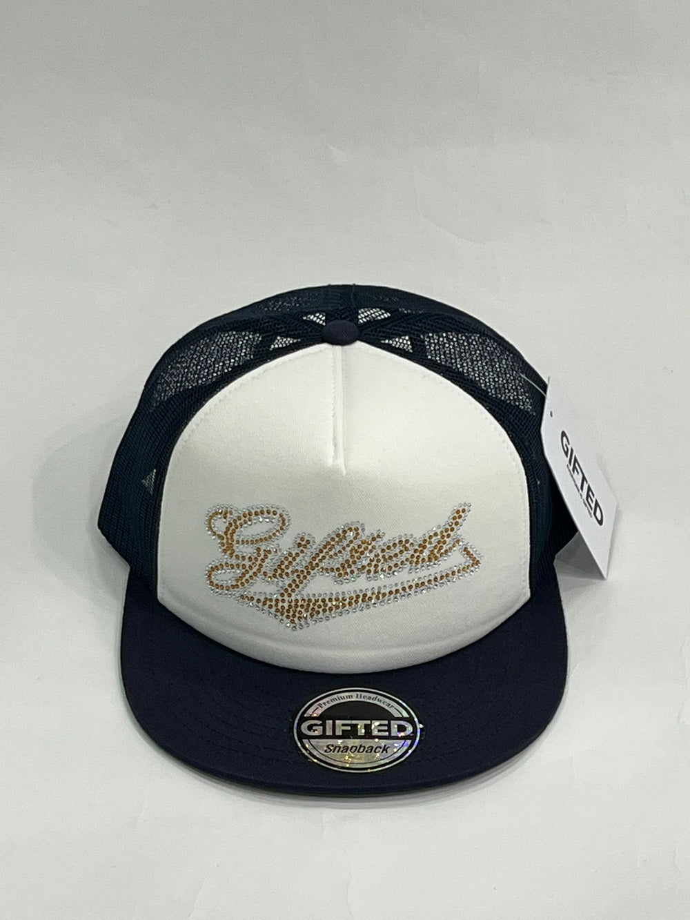 EVERYONE IS GIFTED Script Hat (Navy) - Gravity NYC