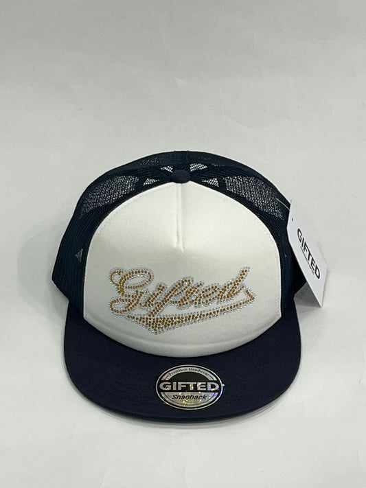 EVERYONE IS GIFTED Script Hat (Navy)