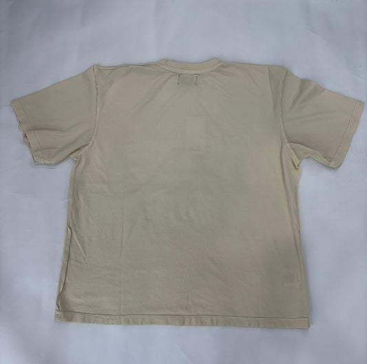 DIET STARTS MONDAY Flame Spray Tee-Cream/Blue
